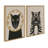 Lion Profile Neutral Linen and Tiger Profile Neutral Linen by Hannah Beisang Framed Canvas Wall Art Set-1082708617