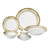 24 Piece Porcelain China Dinnerware Set - Service for 4