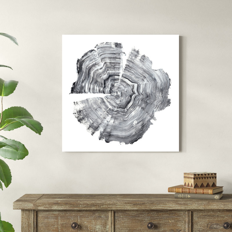 «Tree Ring Abstract IV» par Ethan Harper, reproduction d'art sur toile, H 30 po x l 30 po, Toile tendue