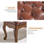 Banc rembourré en noyer-2082327015