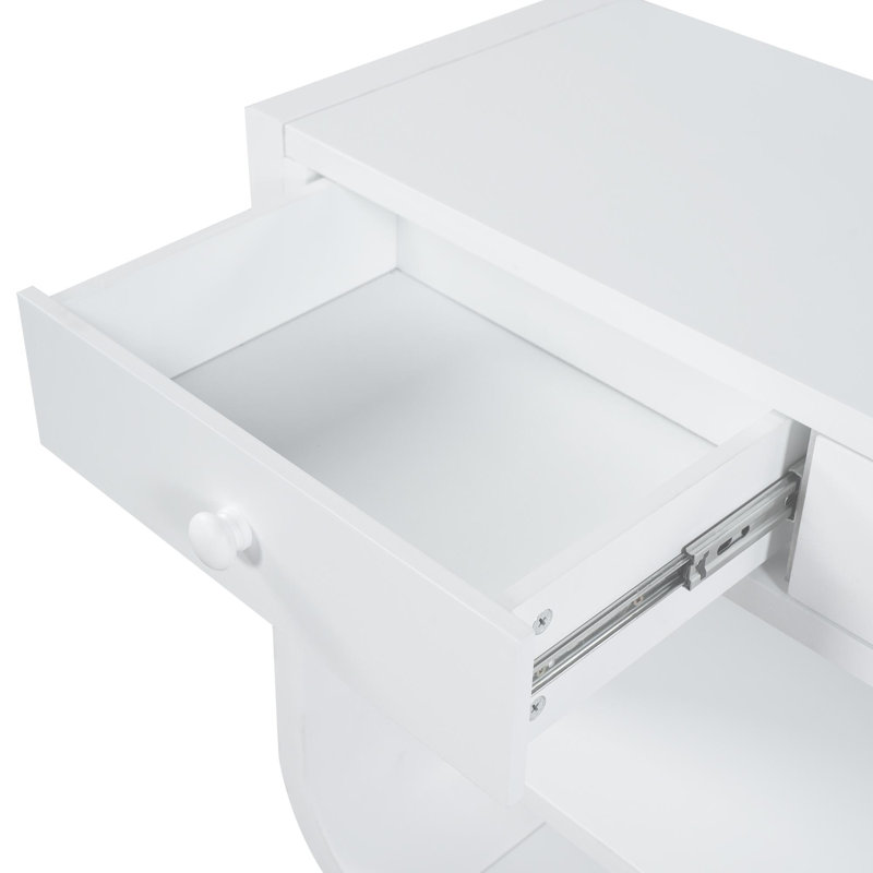 Console à 3 tiroirs Jacobsen, Blanc