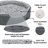 Two-Tone Fur & Suede Oval Pet Bed-68640056