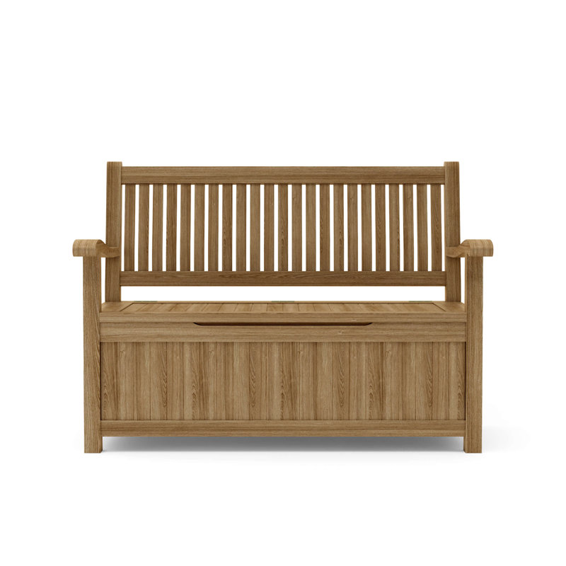 Banc de rangement en teck Del-Amo