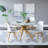 Gamino Round Solid Wood Base Dining Table-963890853