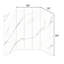 Ensemble de système de douche blanc mat Carrara (5 pièces)