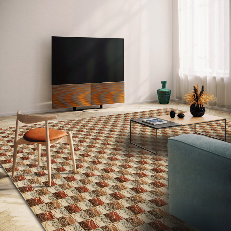 Textures Hand Knotted Wool Area Rug, Rectangle 4' x 6'