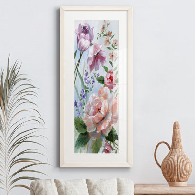 Peinture sur papier encadrée