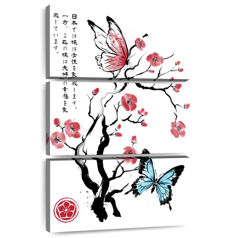 Harnek Two Butterflies Sumi-E