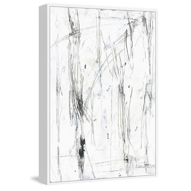 Calm Energy by Parvez Taj - Floater Frame Painting on Canvas, 45cm H x 30cm W
