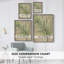 Impression sur toile de jute Palm Frond II - bois massif-873990155
