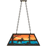 Old Forge 6-Light Pool Table Lights Geometric Pendant