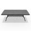 Ensemble de salle à manger 9 pièces en fonte d'aluminium toutes saisons, comprenant 8 chaises pivotantes et une table rectangulaire avec cadre noir-946812073