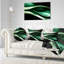 Motif vert scintillant - coussin imprimé abstrait