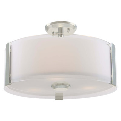 Deja Glass Semi Flush Mount