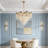 12-light Modern Tiered Crystal Chandelier With Bulbs