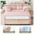 47.24" Corduroy Upholstered Sofa With Storage Ottoman-976076563