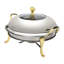 Buffet à vaisselle rond 13,4 "avec porte-combustible 2,5L
