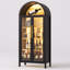 68" Tall Arched Storage Display Cabinet-1433567680