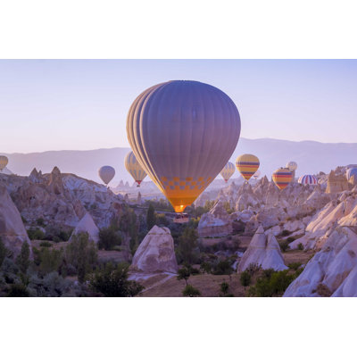 Montgolfières - photographie sur toile tendue