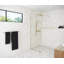 Venus 30 in. x 86.75 in. Fully Frameless Arched Single Fixed Shower Panel-1408295762