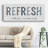 " Refresh " Textual Art Print-94740997
