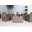 Faro Grey 4 Seater Conversation Set