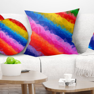 Crayons multicolores multicolores - Coussin imprimé abstrait