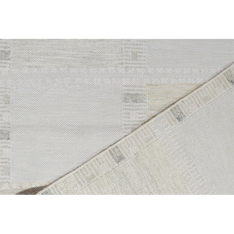 Scandinavian Wool Geometric Area Rug, Recatangle 12' x 15'