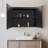 Black LED Mirror Medicine Cabinet Surface