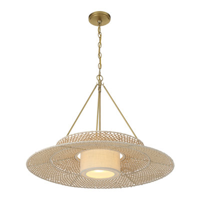 Lustre en or doux 29,5 po