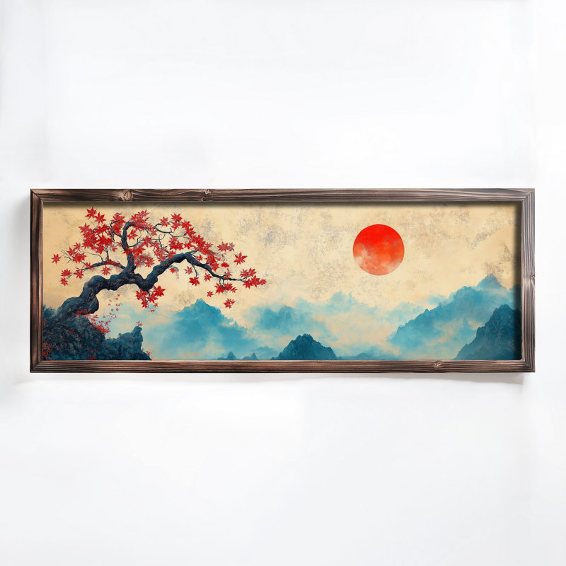 Elegant Decorative Framed MDF Painting, 15.7 x 47.2 x 0.1 inches | 100% MDF with 3 mm Thickness, 100% Pine Wood Frame | UV Printed Artwork for Home Decor, Living Room, Office, Modern Aesthetic