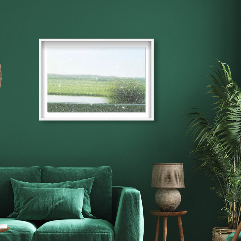 Velocity Meadow I Print by Oliver Gal, 25.5"H x 37.5"W, White Shadowbox