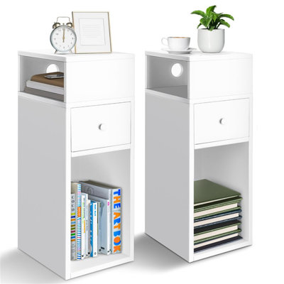 26cm W Manufactured Wood Bedside Table