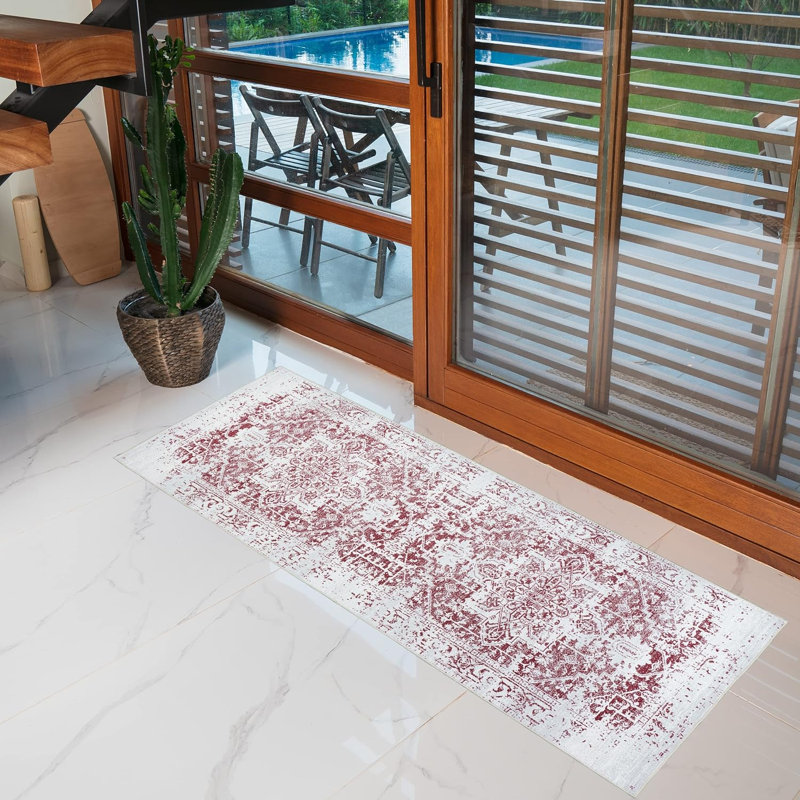 Tapis Jasik avec envers antidérapant, Tapis de couloir 2 pi 2 po x 6 pi