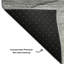Tapis gris Cerrito AMF607 lavable à la machine de qualité supérieure-105156493