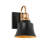 Modern Black 1-Light Metal Wall Sconce