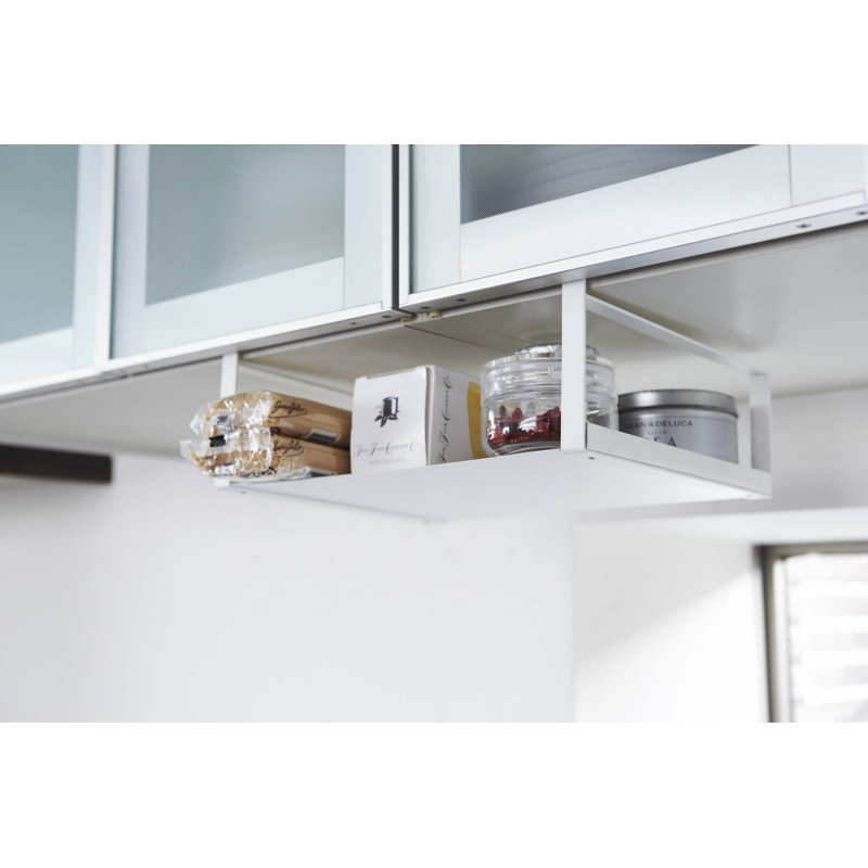 White Steel Under Shelf Storage Rack Organizer