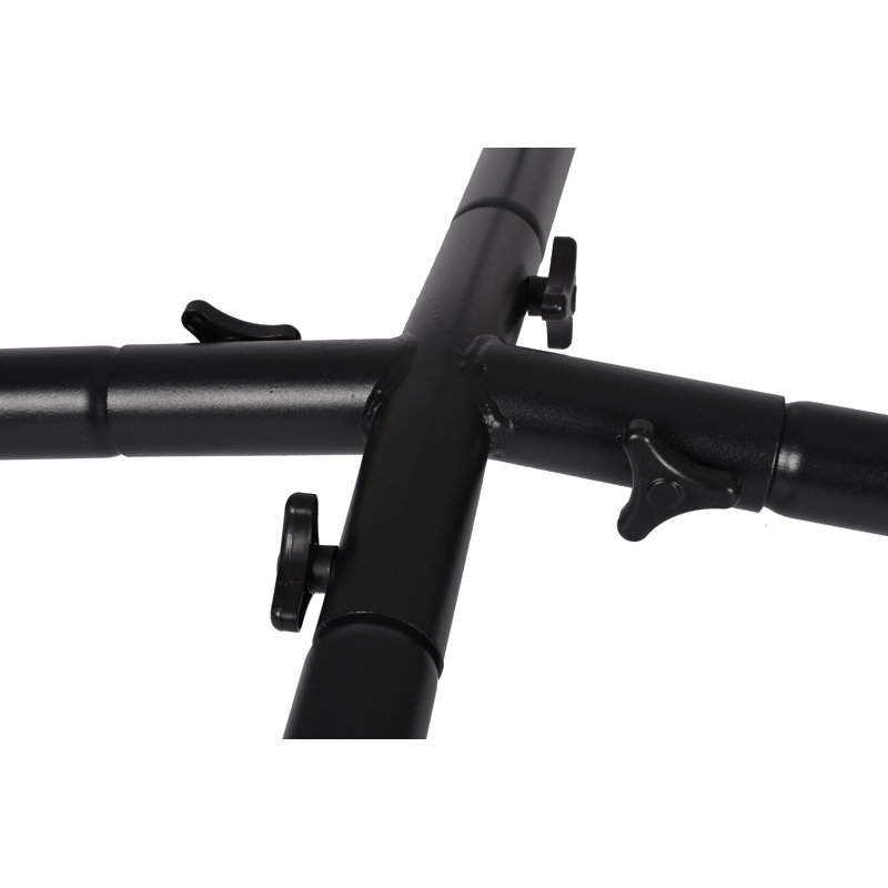 Black Steel X-Stand for Hanging Hammock Chairs