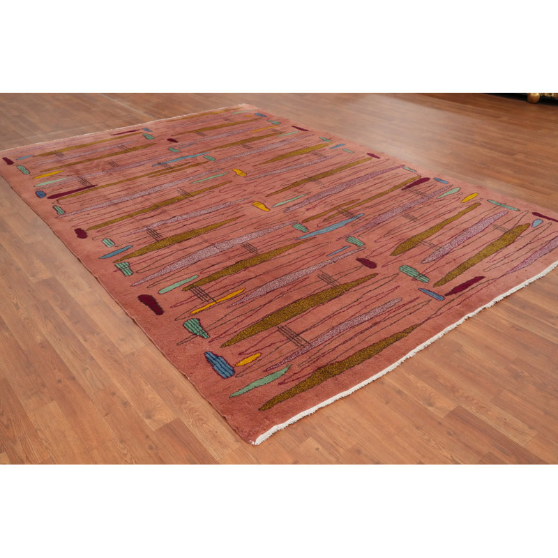 Tapis corail 9 pi 7 po x 6 pi 8 po One-of-a-Kind