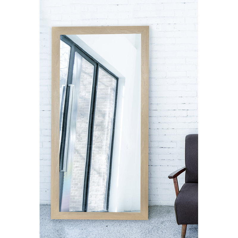 Dismukes Wood Flat Mirror, 65.5" x 30.5" 