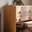 Commode d'appoint simple en grain de bois massif