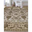 Tapis ivoire et taupe noué à la main de haute qualité
