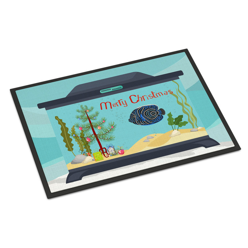 Tapis d'entrée antidérapant Insta, Ange de mer impérial, 18" W x 27" L