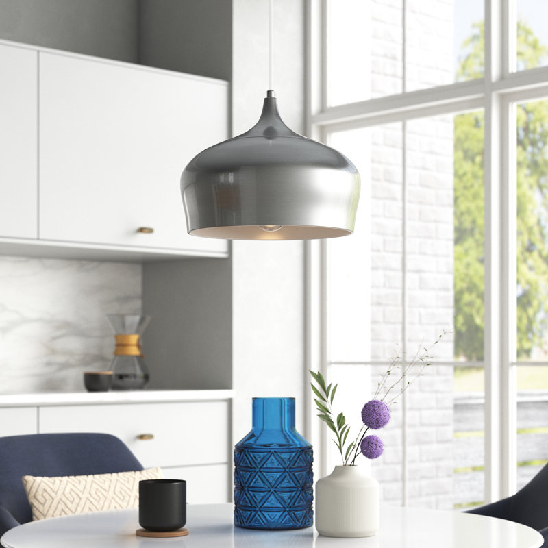 Hallenbeck 1 - Light Single Pendant, Burnished Nickel