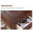 Nut-brown Rectangular Solid Wood with 3 drawers desk-1667900427