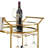 Round  Modern Industrial Metal Bar Cart