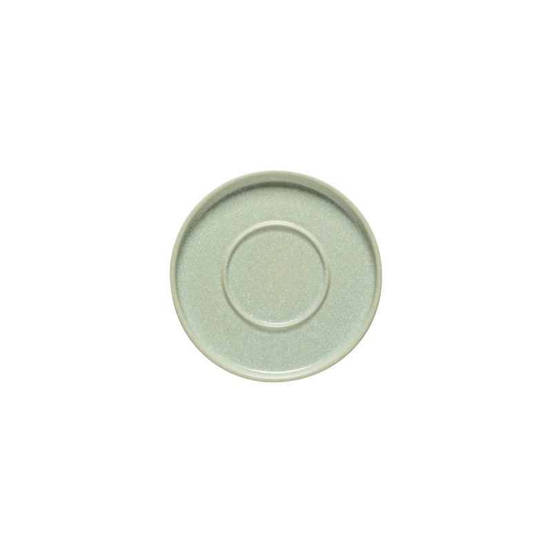 Redonda Handmade Stoneware Saucer, Bay Leaf