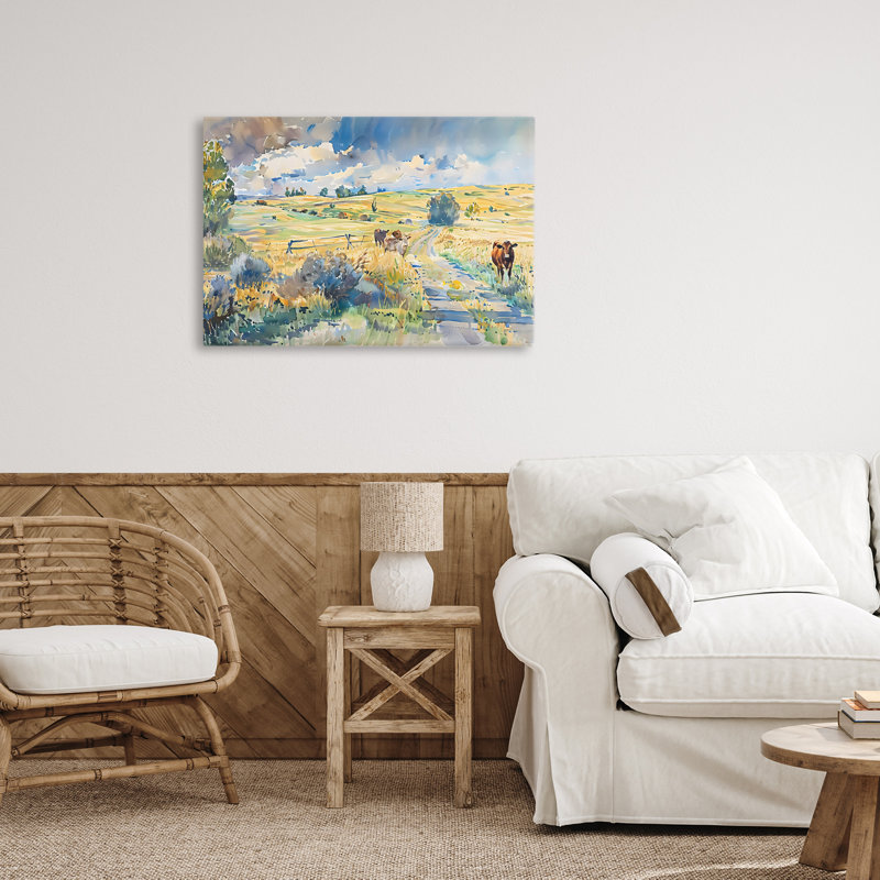 Toile pittoresque «Roming The Land», conception par LSR Creative Studio, H 16 po x l 24 po