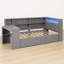 Lit plateforme en bois gris, bureau de chargement avec tiroirs de rangement-1647238910-1647238911