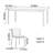 Light Luxury Modern Metal Sense Rectangular Table-109305857